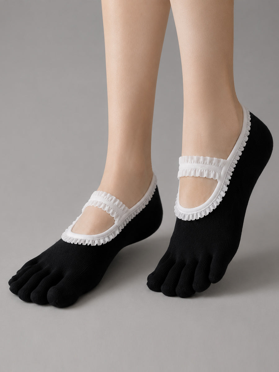 Ballet Lace Grip Socks-1