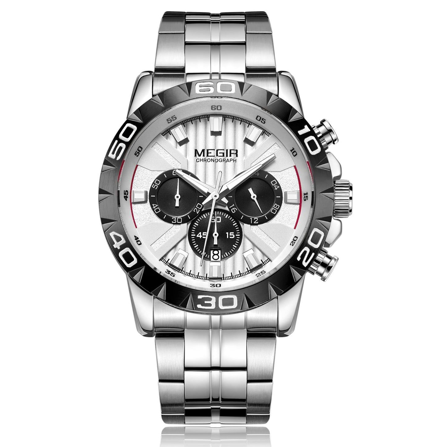 MEGIR Watches Business Mens Watches Top Brand Luxury Quartz Casual Wristwatch Date Clock Waterproof Wrist Watch Chronograph 2087-11