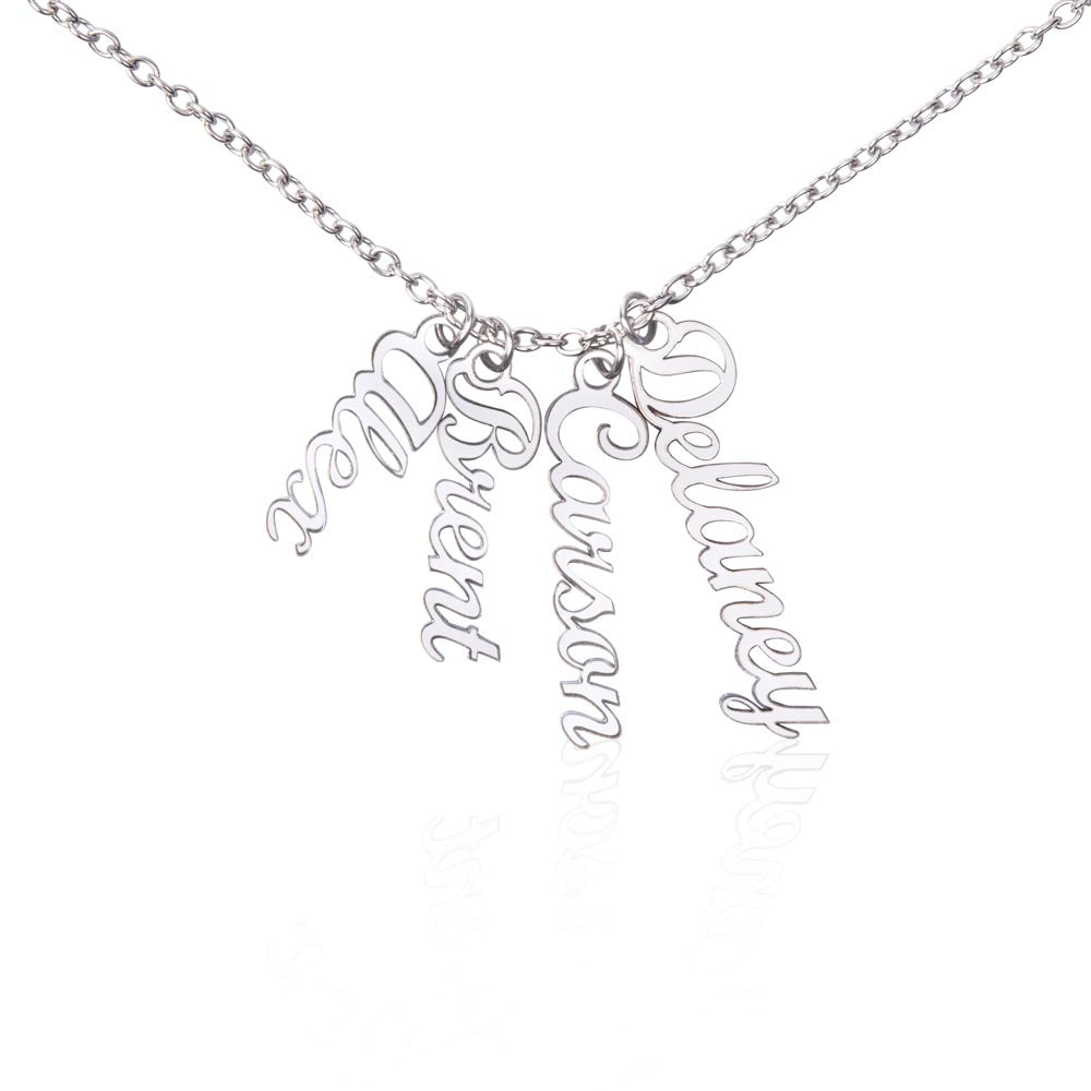 Collar Vertical con Nombre Personalizado - Grabado Único.