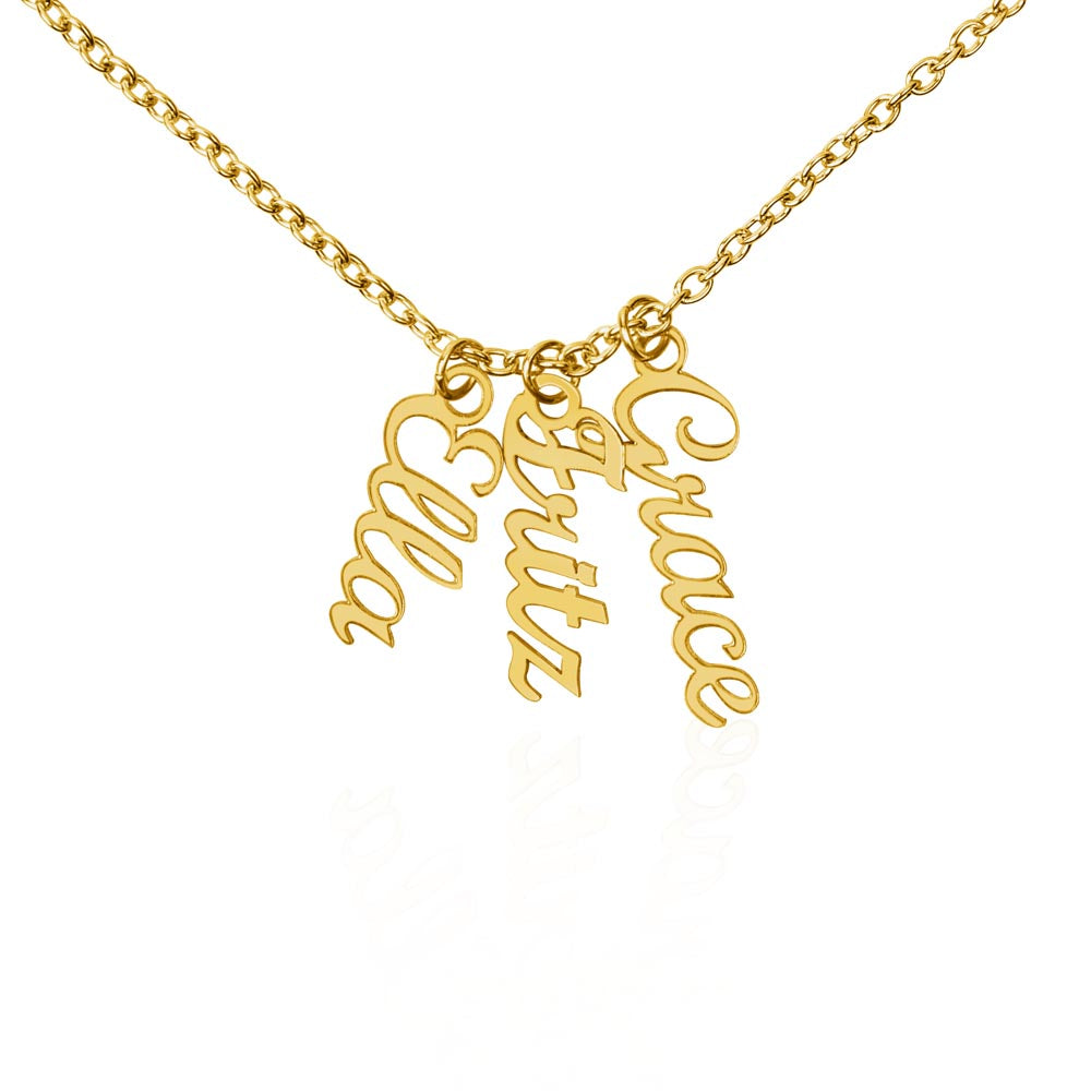 Collar Vertical con Nombre Personalizado - Grabado Único.