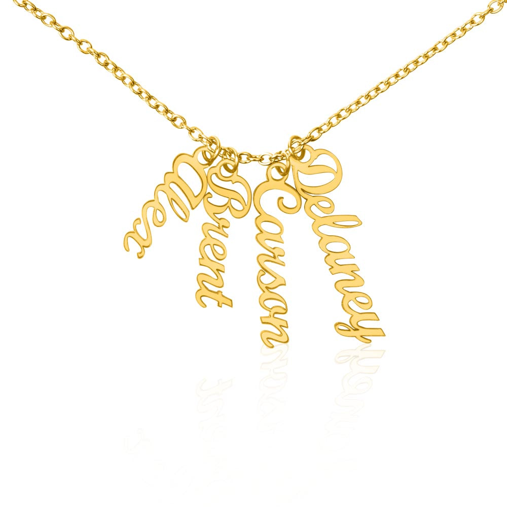 Collar Vertical con Nombre Personalizado - Grabado Único.